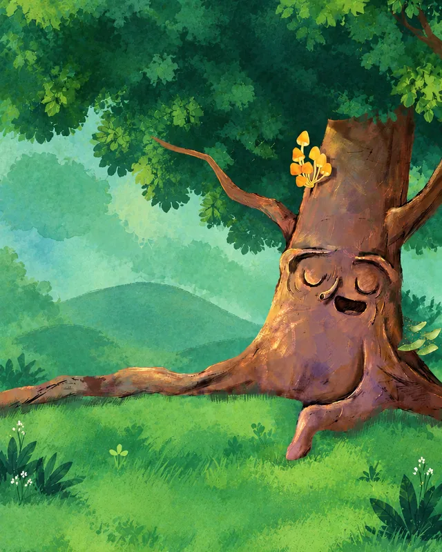 The Ancient Tree in a scene from the book