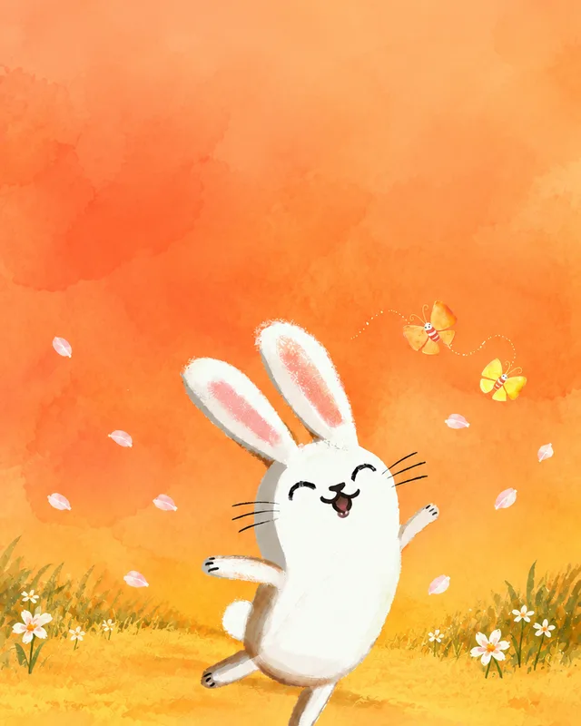 Bunny Bright in a scene from the book
