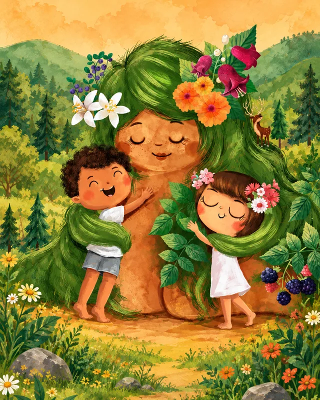 Mother Earth in a scene from the book